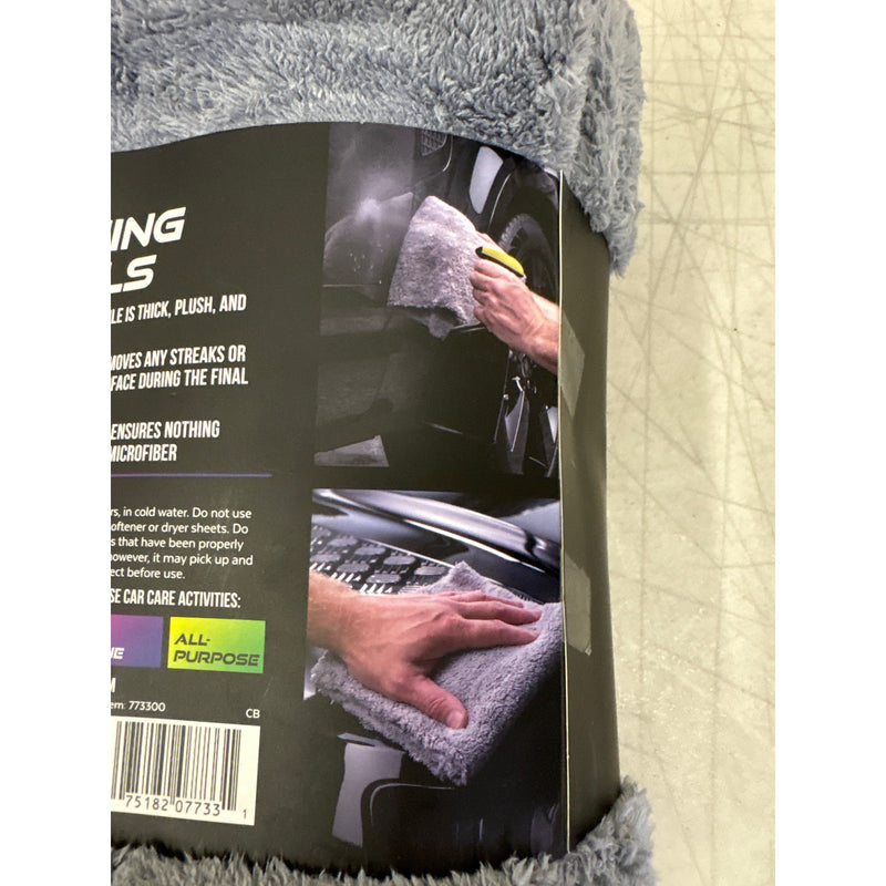 Viking Car Care Ultra Plush Finishing Microfiber Towels, 16" x 16", Pack of 6
