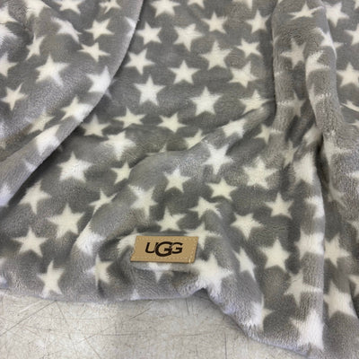 UGG Avery Xtra Large Glacier Gray Stars Hooded Soft Dog Pajama - 17-19" Collar
