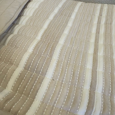 Mix-of-4 Blankets Plush & Soft Throws, Quilted Striped Plaid, Black, Red, Tan