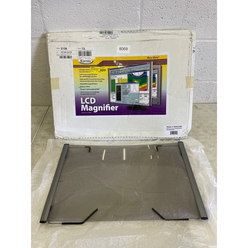 Kantek MaxView LCD Monitor Magnifier Fits Widescreen 21.5" & 22" Monitor MAG22WL