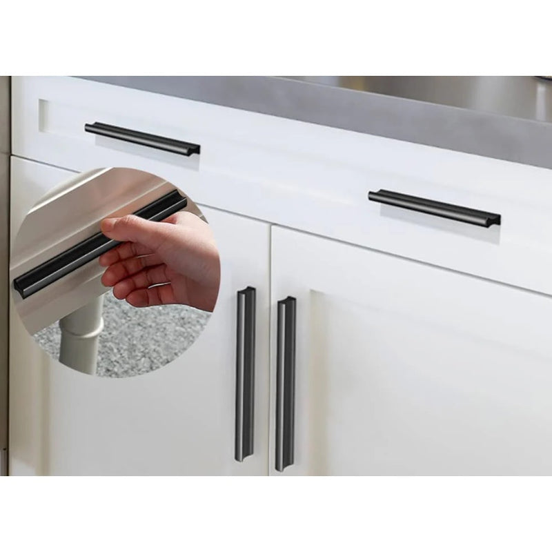 Goo-Ki 12-Pack 3-3/4" Hole Center Cabinet Pulls Black, Drawer Hardware Cabinets