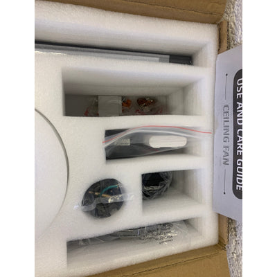 REVERSIBLE BLADE Ceiling Fan 52” 6 Speeds with Remote, Gray & Light Brown