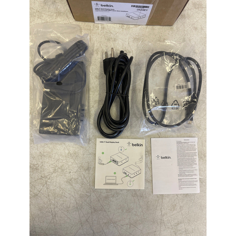 Belkin USB C Docking Station USB Hub Dual 4k Computer Monitor Display Dual HDMI
