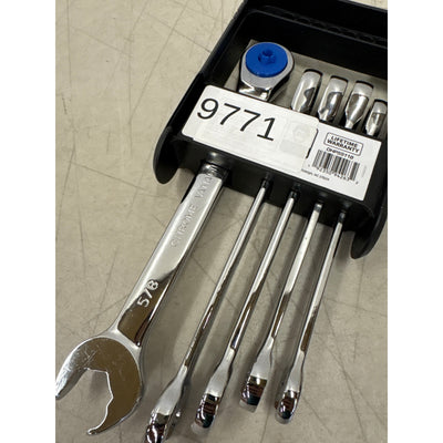 DieHard Ratcheting Wrench Set, SAE, 5-Piece, 12 Point, 3/8, 7/16, 1/2, 9/16, 5/8