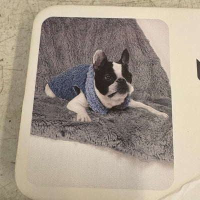 Koolaburra by UGG Pet Flannery Half Zip Dog Vest - 12-13" Collar, Blue - Small