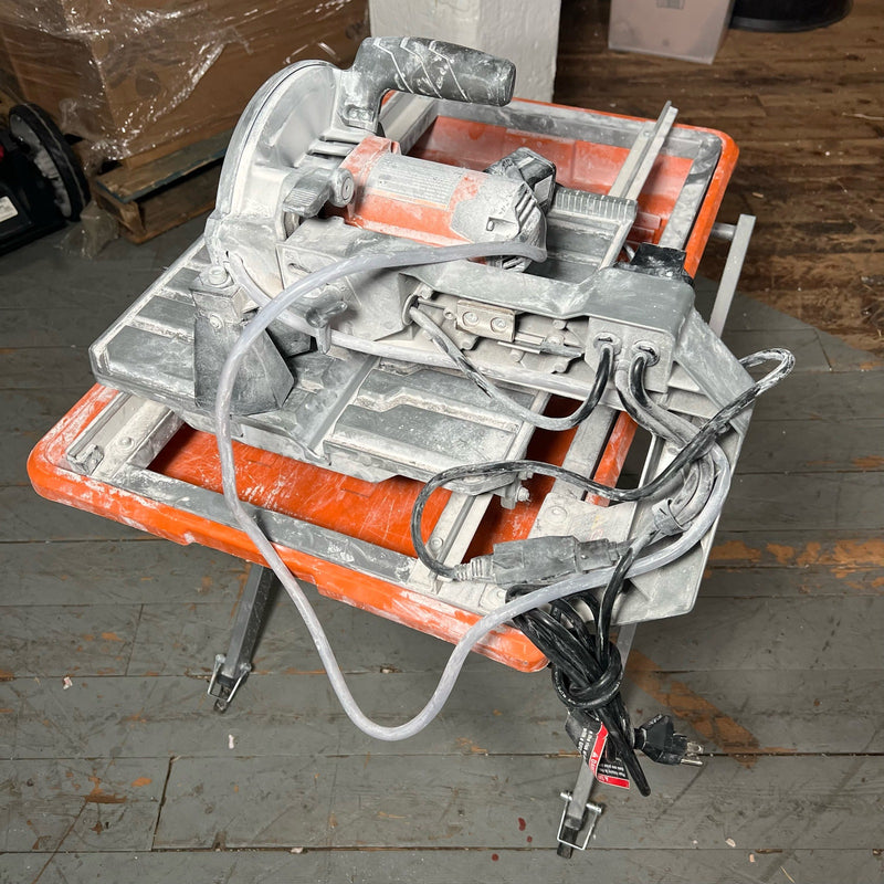 RIDGID 9A Corded Wet Tile Saw, 7" Blade Includes Adjustable Stand SEE DETAILS