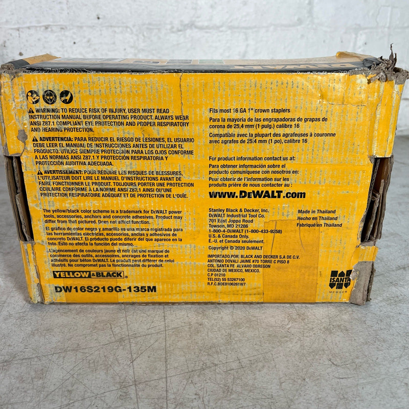 DEWALT 3/4" x 1" x 16-Gauge Galvanized Wide Crown Glue Collated Staple 13,500-Pc