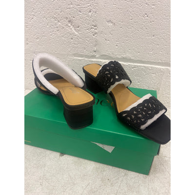 J. Renee, Keetana Sandal Heel, Women's Shoes, Size 10 Wide, Rhinestones - Black