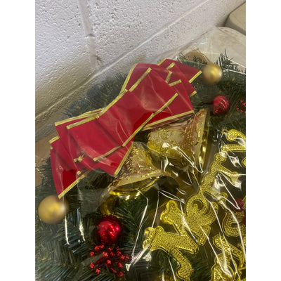 Merry Christmas Wreath for Door Hook, Decoration, Holiday Decor 20" x 18"