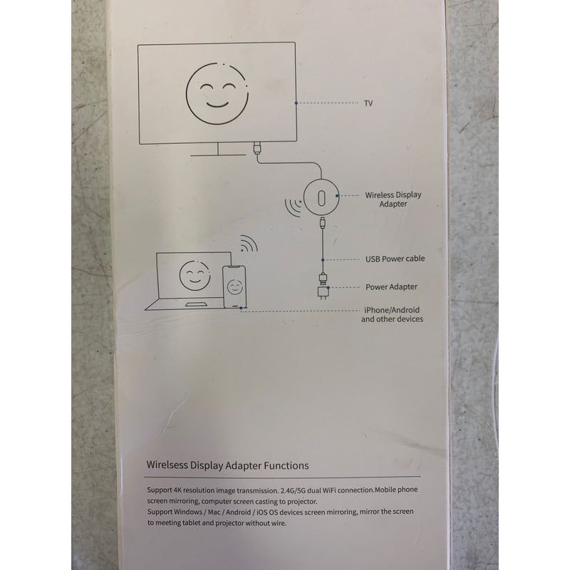 5g+2.4g Dual Band Wireless Display Adapter Wireless Connection Stable Signal