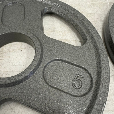 SET-OF-2   5lbs Weight Plates with 2" Bar Diameter, Weight Lifting Training
