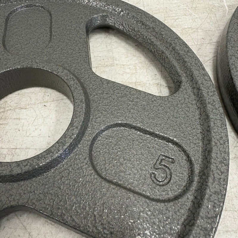 SET-OF-2   5lbs Weight Plates with 2" Bar Diameter, Weight Lifting Training