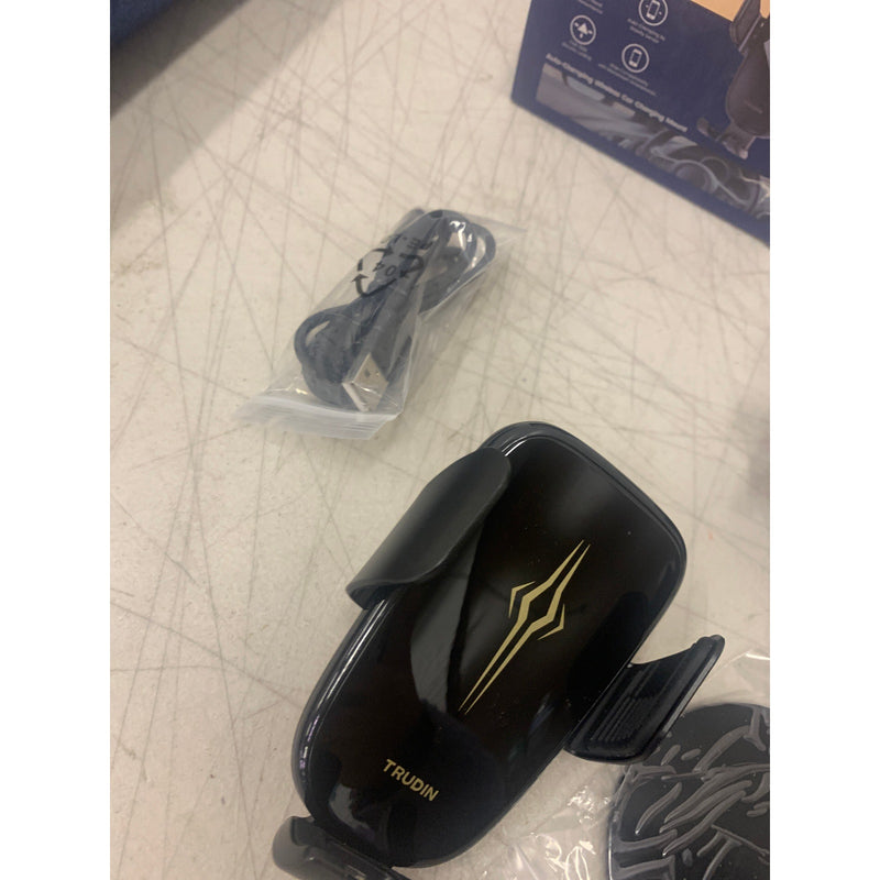 TRUDIN Wireless Charging Auto-Clamping Car Mount, Adjustable, w Power Cord