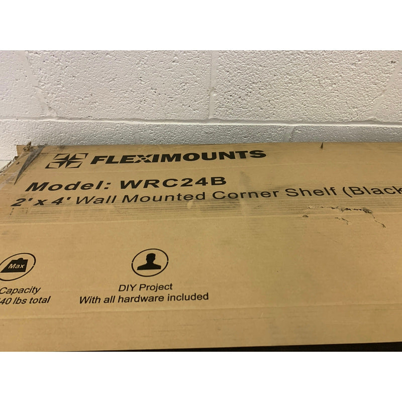 FLEXIMOUNTS 24"x48" Heavy Duty Steel Garage Corner Wall Shelf WRC24B SEE DETAILS