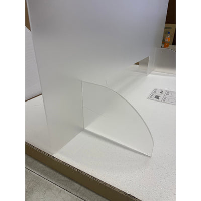 4-PACK Plexiglass Protective Shield Sneeze Guard 39" x 31" x 1/8" 12" Stand Base