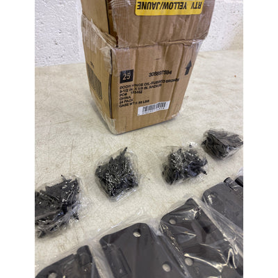 SET-OF-24 Everbilt 3-1/2"x5/8" Radius Dark Oil-Rubbed Bronze Door Hinges