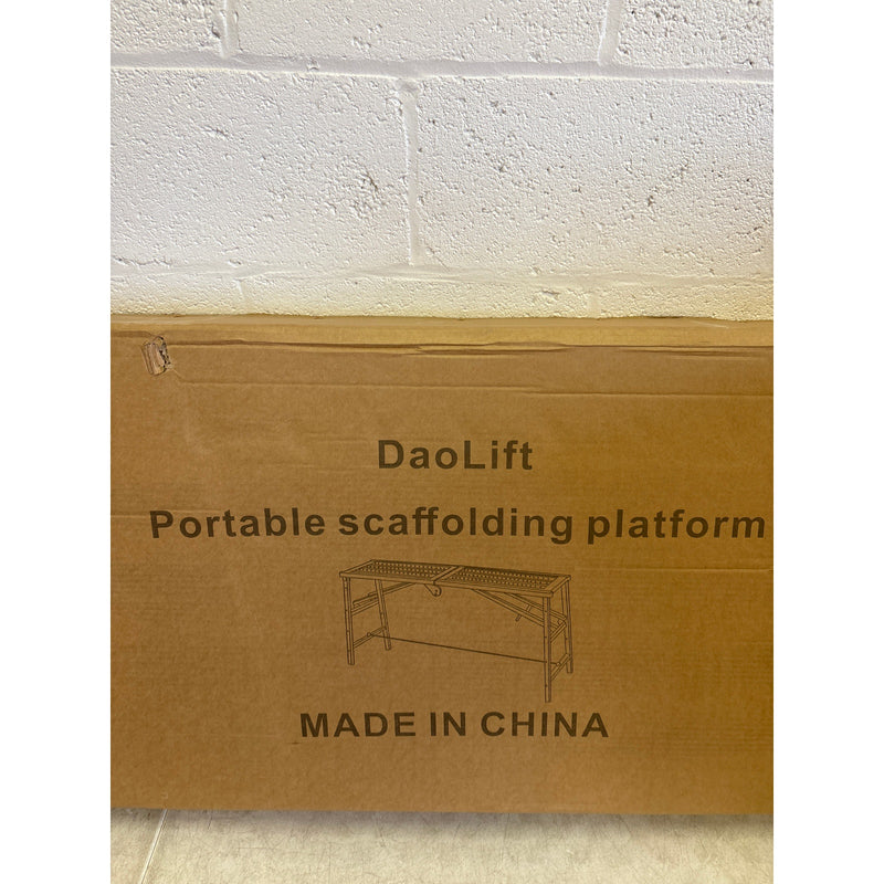 DaoLift 78.74"x15.74 Carbon Steel Scaffolding Platform, Portable, of Cap 660 LBS