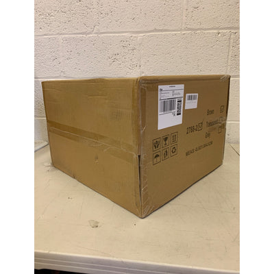 2 Pk Under-Bed Storage Box w Wheels, Stackable, Shoe / Clothing Storage, Brown
