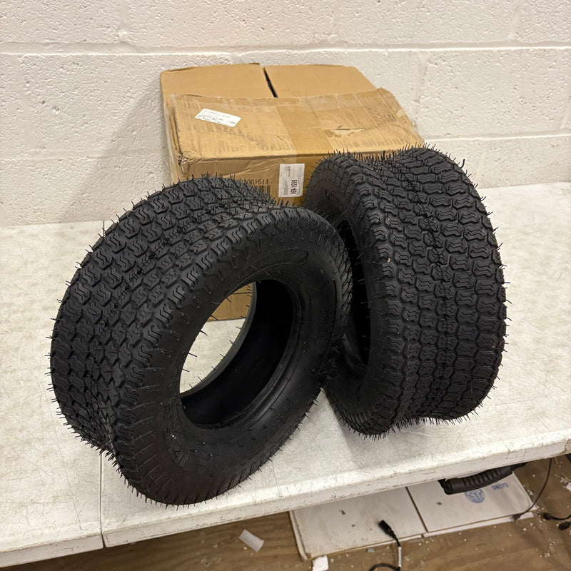 2-PACK Million Parts 16x6.50-8 Turf Tires 4 Ply for Garden Tractor Lawn Mower