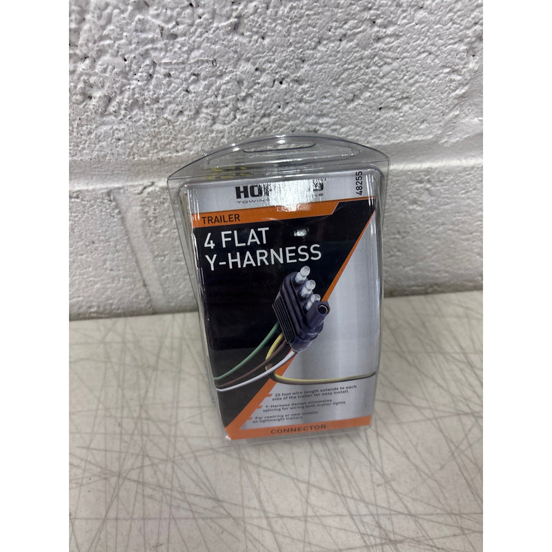 Hopkins 48255, 4 Flat Trailer End Y Harness Towing Connector 25 Feet, Tow Wiring