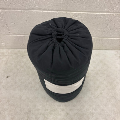 Mainstays Queen Comforter w 2 Pillow Shams Plain Design Tiny X's Stitching Black