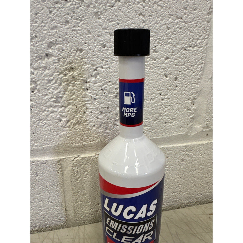 Lucas Oil, Emissions Clear Fuel & Exhaust Cleaner 1 Quart Treats 20 Gallons