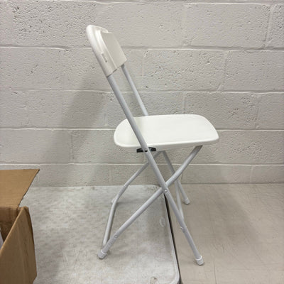 20-Pack Foldable Plastic Chair Folding & Stackable 350 lbs Capacity Steel Frame