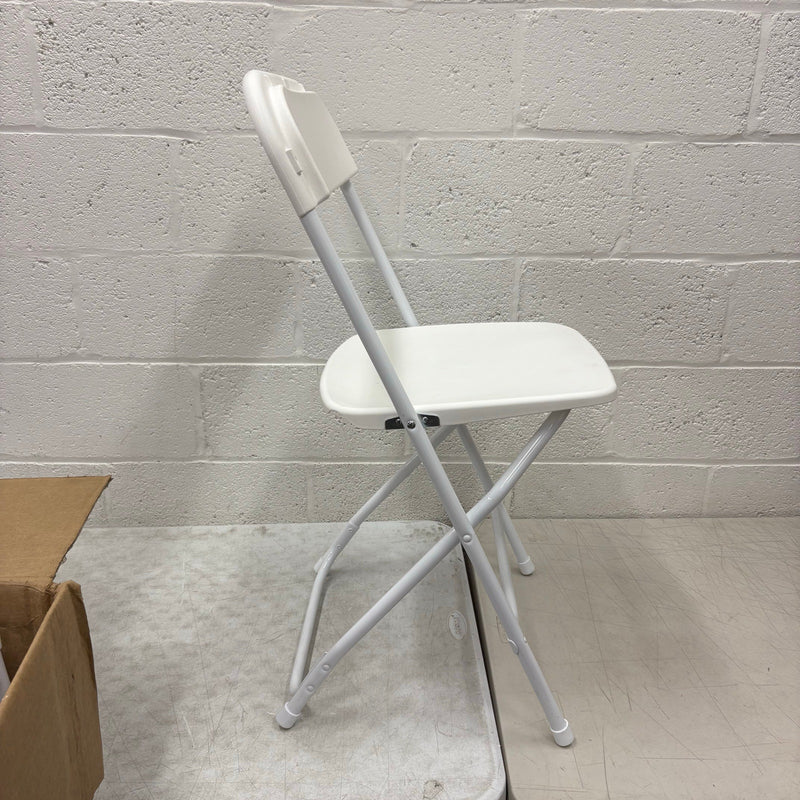 20-Pack Foldable Plastic Chair Folding & Stackable 350 lbs Capacity Steel Frame