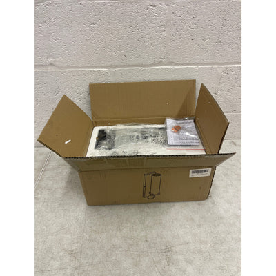 Matte Black Wall 1-Light Bathroom Vanity Light Fixture 11" Cylinder Glass