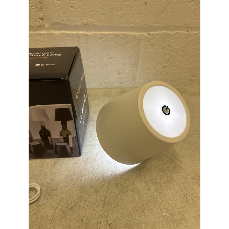 LED Wine Bottle Lamp 3-Color Wireless Bottle Table Touch Control - White