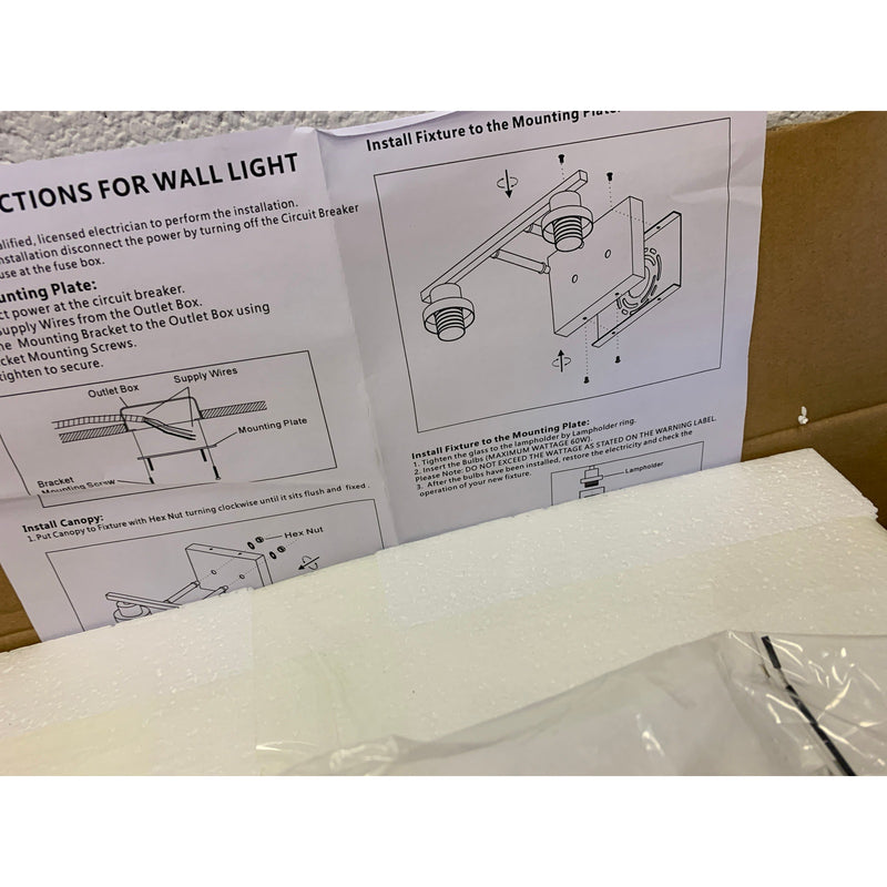 Vanity Light Fixtures 5-Light Industrial Bathroom Vanity Lights with Clear Glass