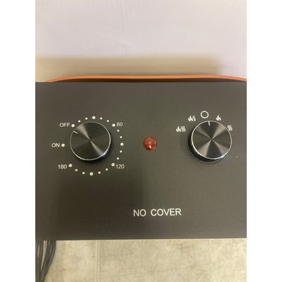 Conrowr Electric Space Heater, Light-Up Fireplace Affect,, 110 V Portable, Black