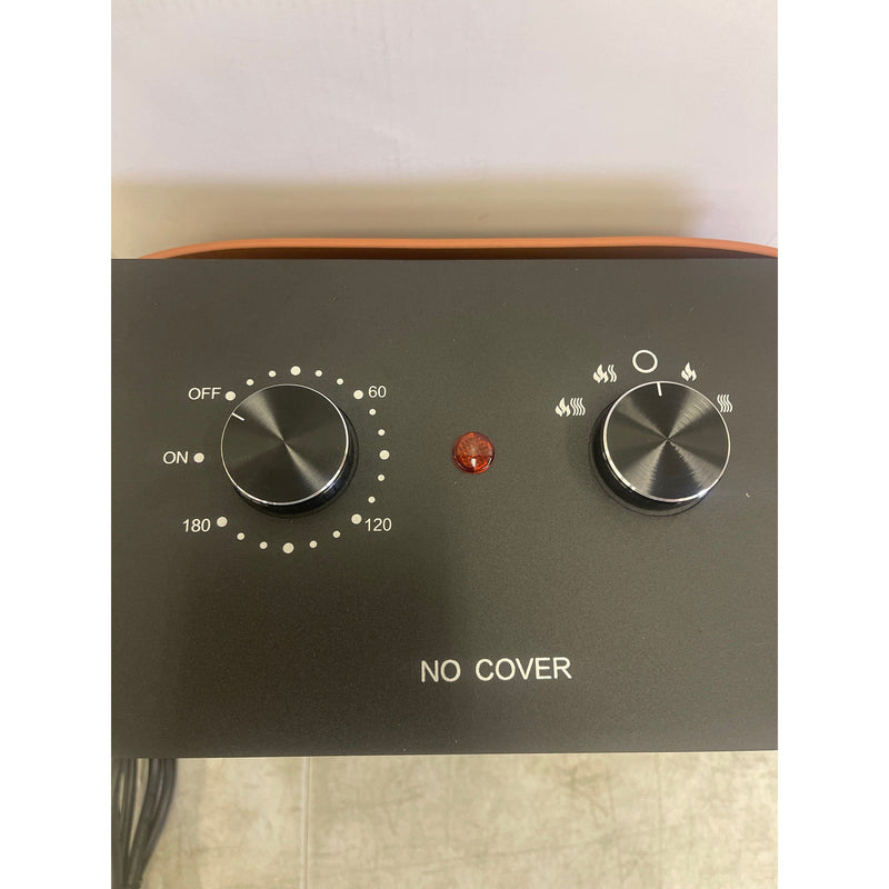 Conrowr Electric Space Heater, Light-Up Fireplace Affect,, 110 V Portable, Black