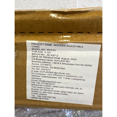 Yoleo Wooden High Chair for Toddlers to Teens, Adjustable Dining Feeding Chair