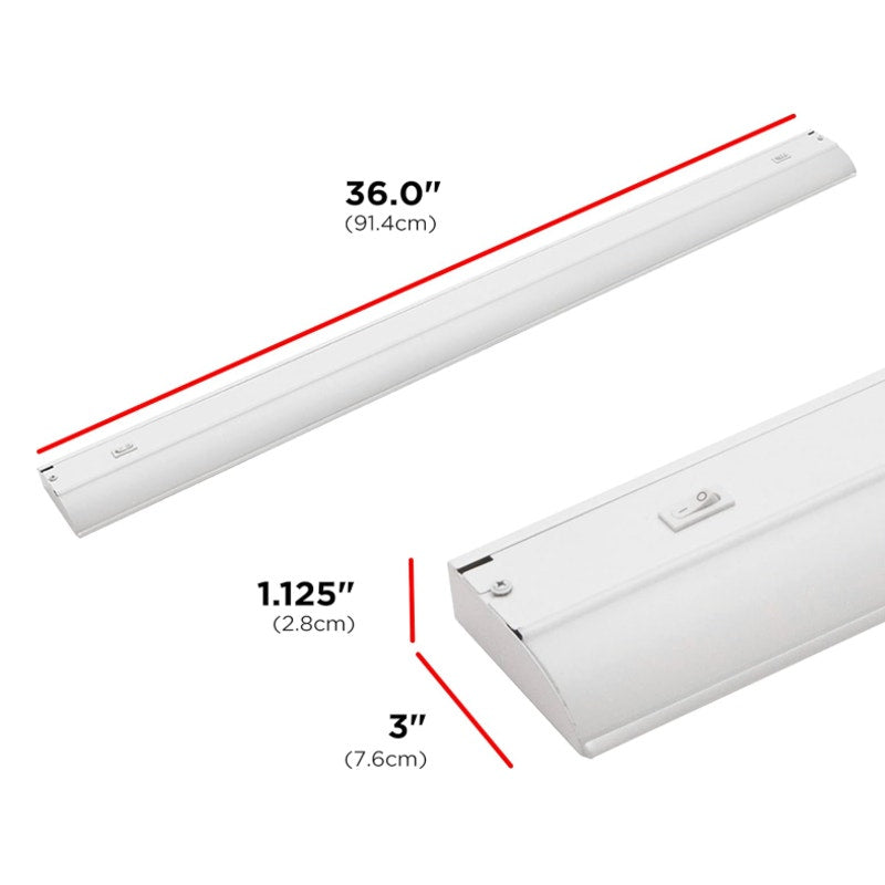UltraPro 36" Hardwired Under Cabinet Light, 3 Color Settings 2700K/4000K/5000K