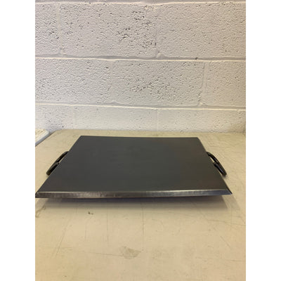 HEAVYDUTY METAL SERVING/OTTOMAN TRAY WITH HANDLES 19" x 15"