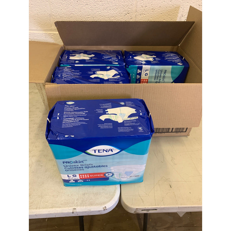 Tena ProSkin Unisex Adult Diapers, Maximum Absorbency, Large, 56 Ct