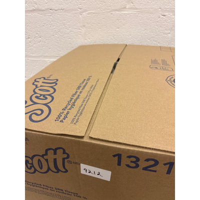 80 Rolls Scott Professional Toilet Paper 2-Ply 100% Recycled Fiber Standard Roll