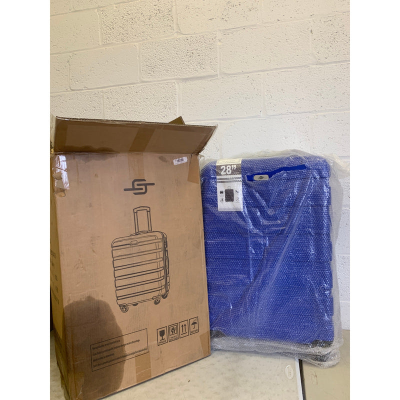 Suitour Luggage 3 Piece Hard Shell Luggage Set W Spinner Wheels Bright Blue