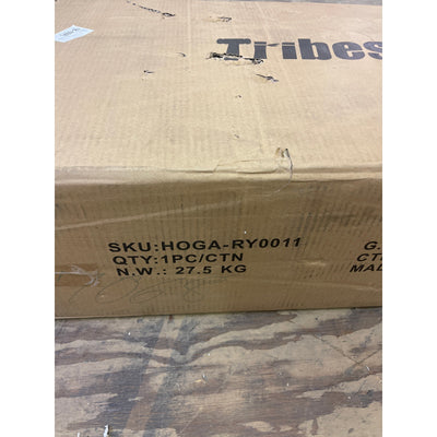 Tribesigns 63" Executive Desk Computer Office Desk w X-Shape Frame Table Brown