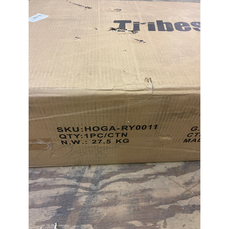 Tribesigns 63" Executive Desk Computer Office Desk w X-Shape Frame Table Brown