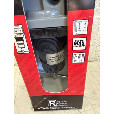 Milton 1028 1/4" NPT Polycarbonate FRL Lubricator 1/4" national pipe thread