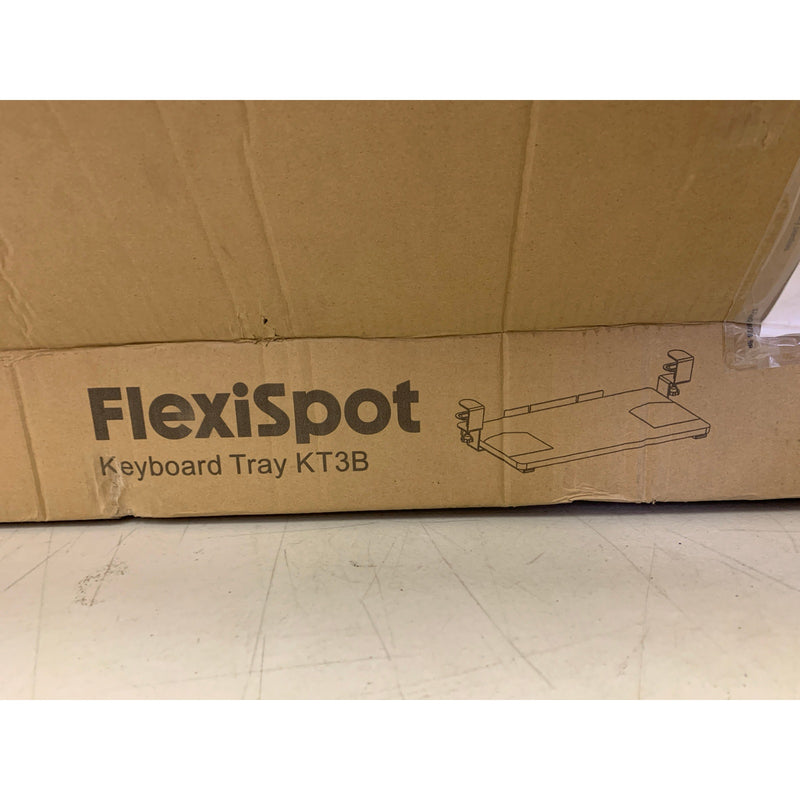 Flexispot Clamp On Keyboard Tray Desk Accessory, 25" x 12" Black KT3B