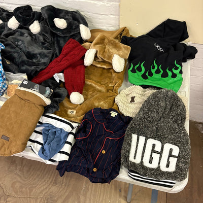 Lot-of-28 Pet Clothes Mixed Size, Dog Rain Jackets, Warm & Soft Sweaters& Shirts