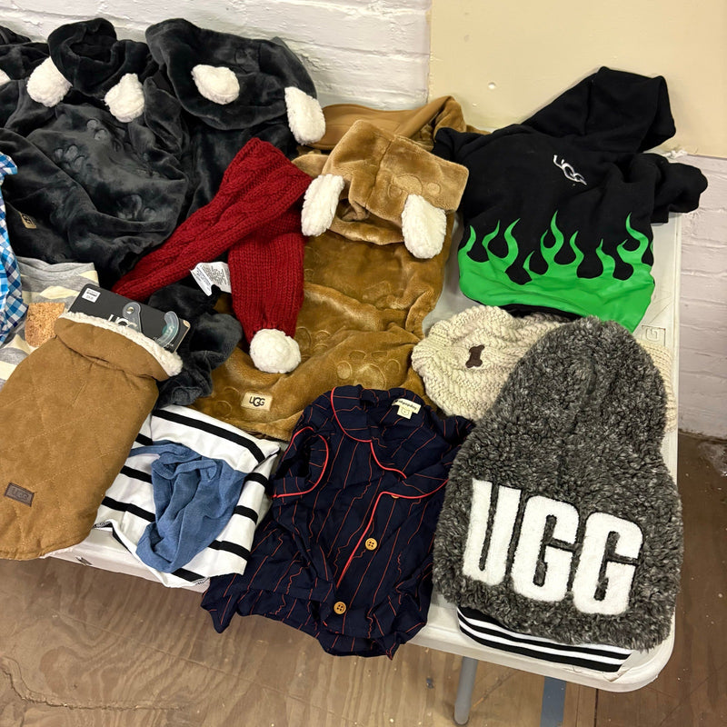 Lot-of-28 Pet Clothes Mixed Size, Dog Rain Jackets, Warm & Soft Sweaters& Shirts