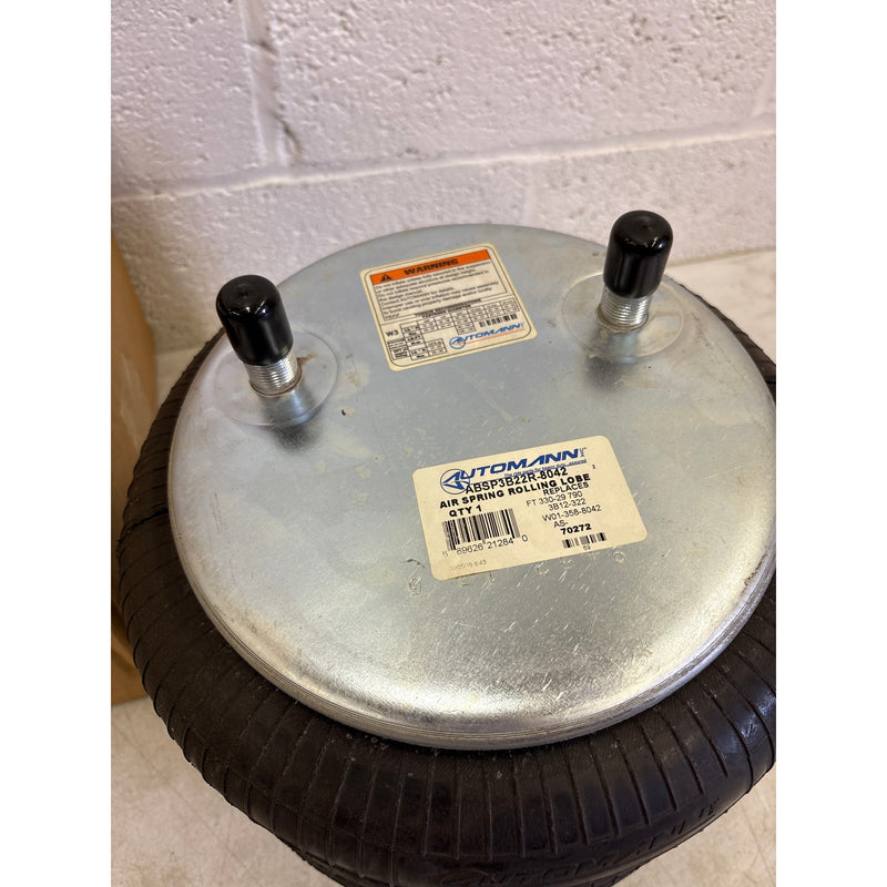 Automann ABSP3B22R-8042 Air Spring Triple Convoluted For Trucks, Trailers, Buses