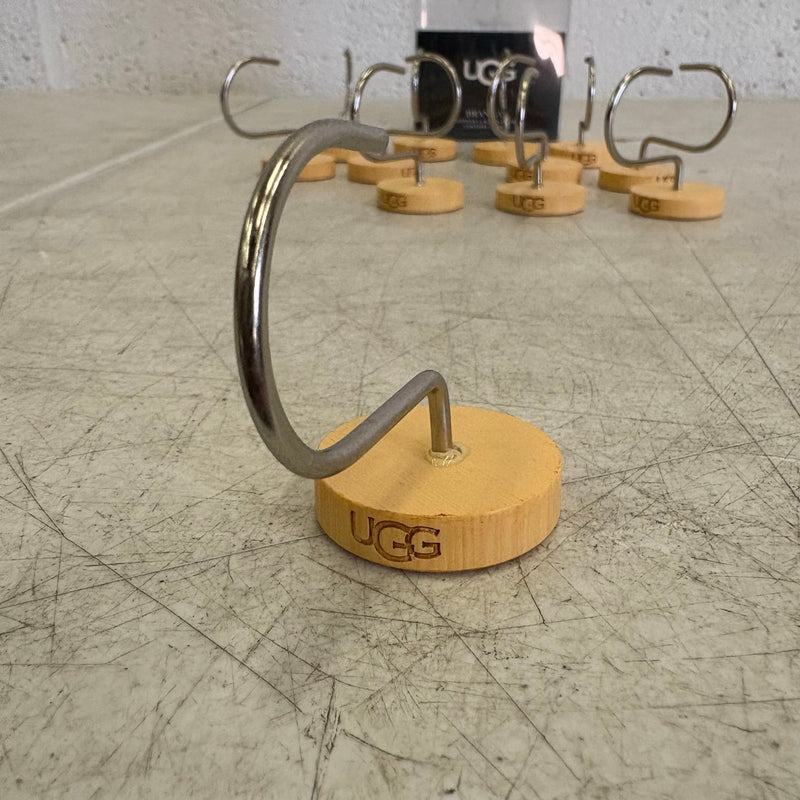 Ugg Brannan 12-Piece Button Shower Curtain Hooks, Bathroom Accessories - Tan