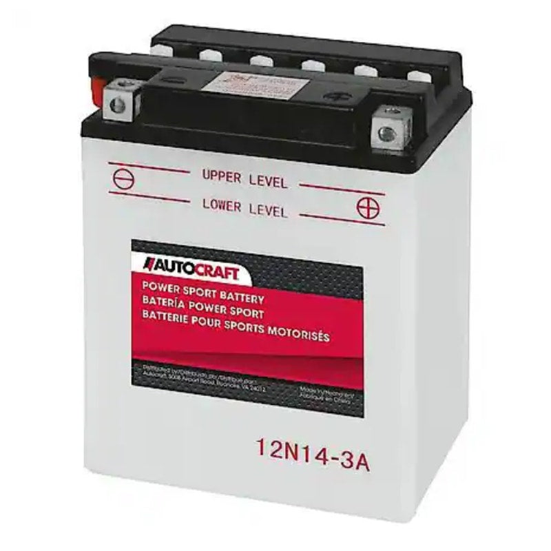 DieHard Powersports Power Sport Battery 12V Battery 125 CCA, 149 CA - 12N14-3A