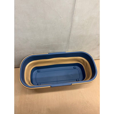 MircleMop Collapsible Mop Bucket, Blue and Tan JUST THE BUCKET 22x10x8"