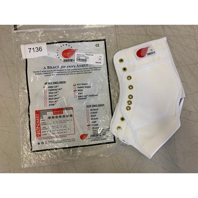 Swede-O Ankle Lok Support with Knit Tongue, Extra Large Ankle Brace White